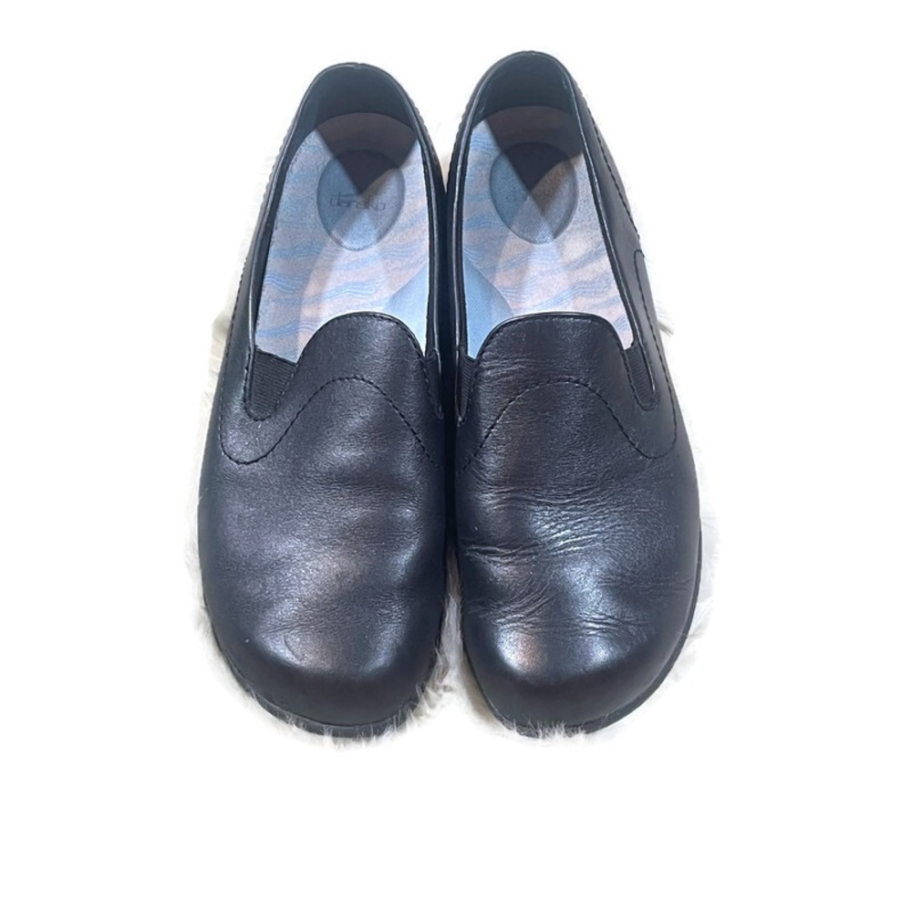 Dansko Black Leather Clogs